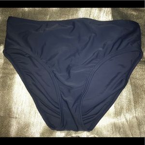 Croft & Barrow navy mid-rise suit bottom